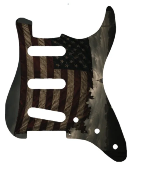 Rustic American Flag Strat