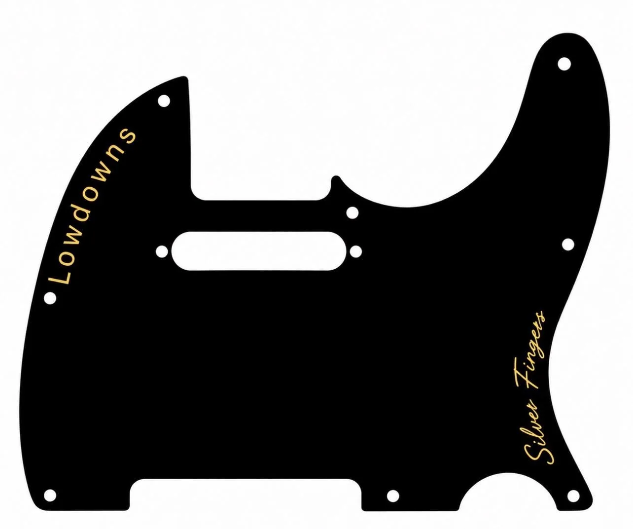 lowdowns silver fingers pickguard